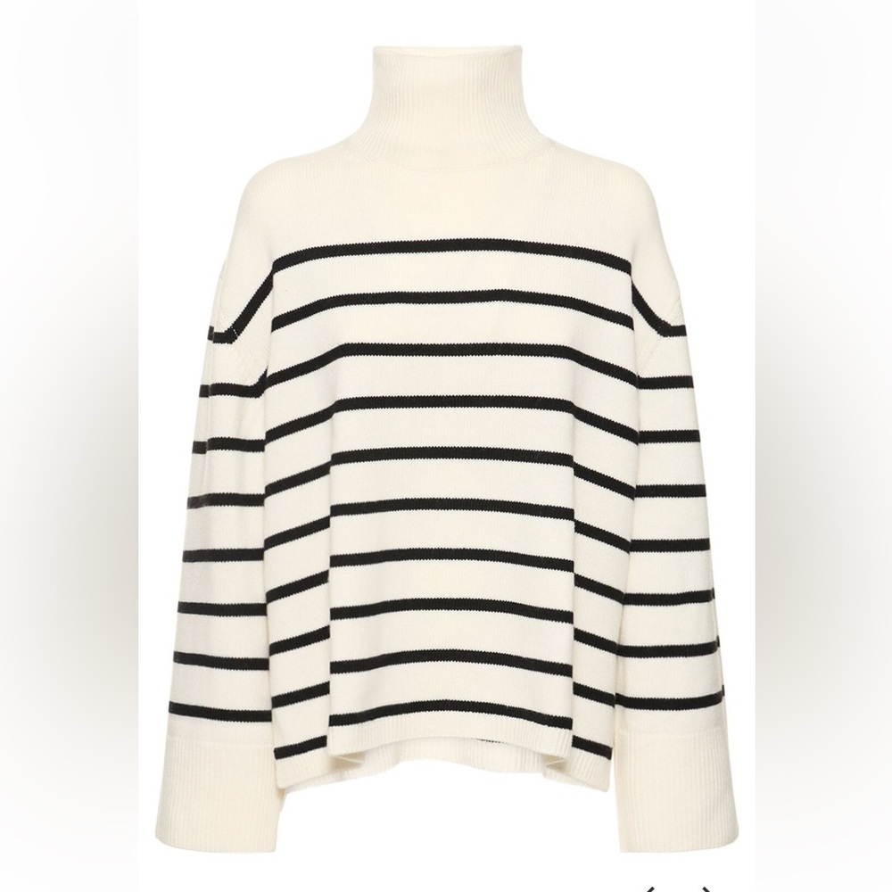 Anine Bing Courtney Striped Wool/Cashmere Sweater